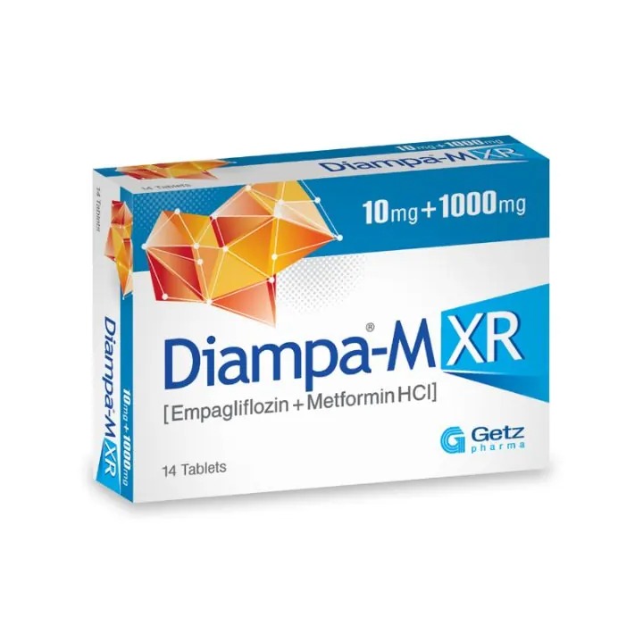Diampa-M Xr Tab 10Mg+1000Mg Tp 14'S
