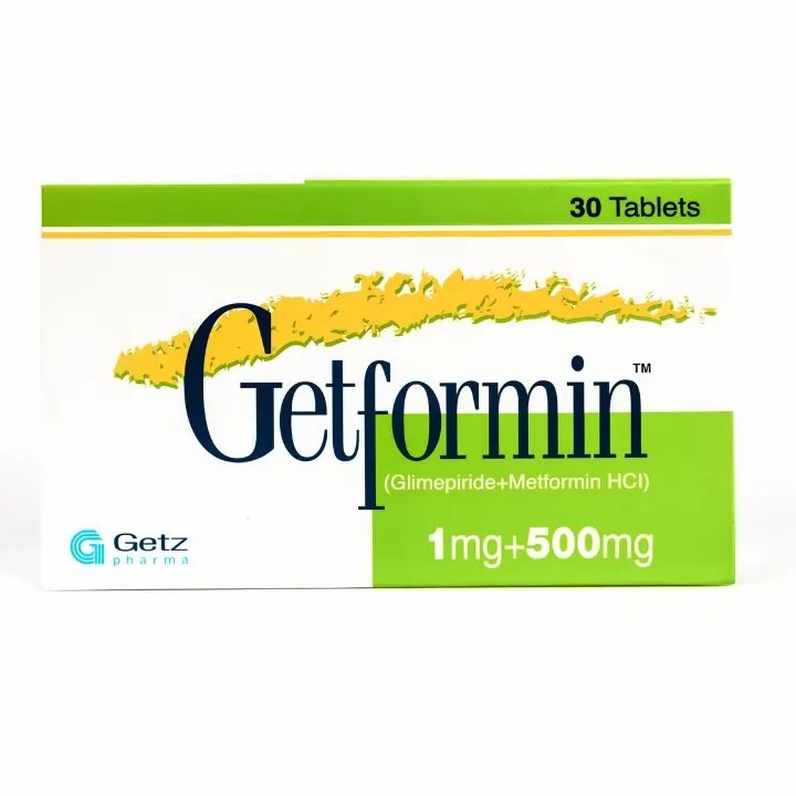 Getformin Tab 1Mg+500Mg Tp 30'S Chg