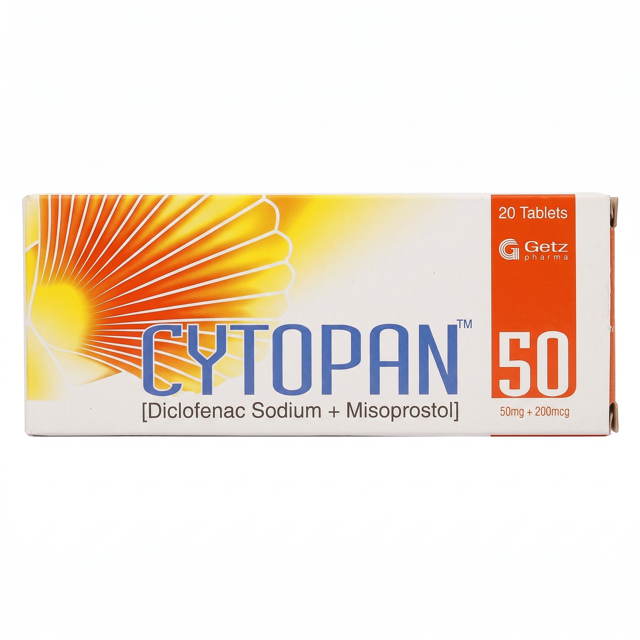 Cytopan Tab 50Mg+200Mcg Tp 20'S Chg