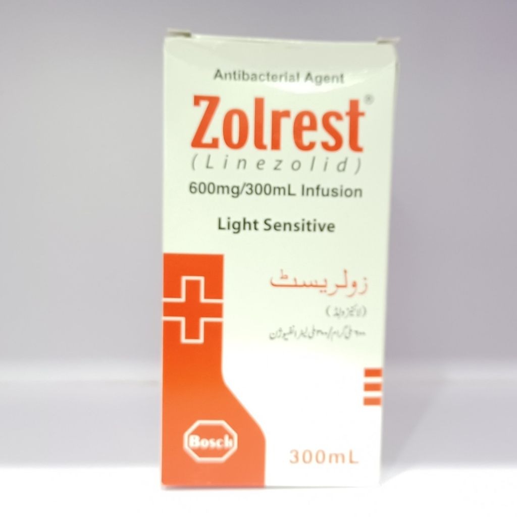 Zolrest 600mg-300ml (Linezolid)