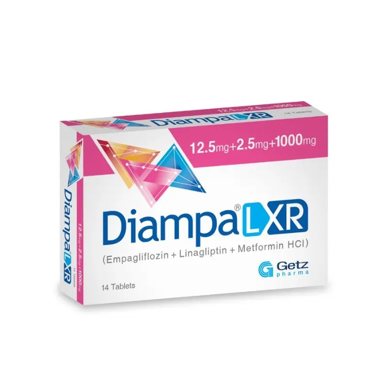 Diampa L Xr Tab 12.5Mg+2.5Mg+1000Mg tp14'S