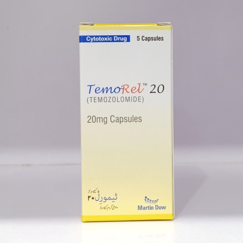 Temorel 20mg Capsules (Temozolomide)