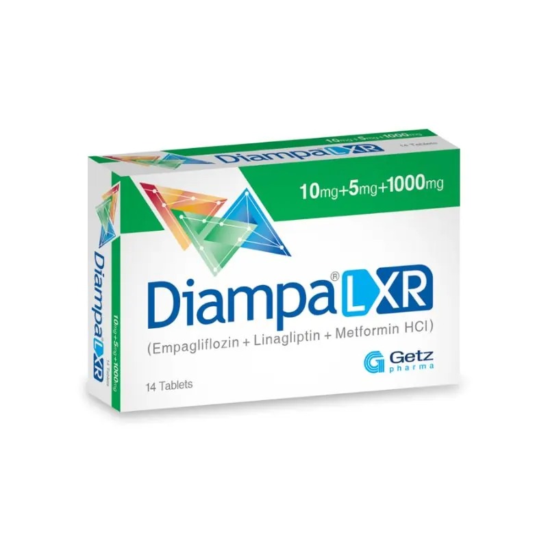Diampa L Xr Tab 10Mg+5Mg+1000Mg Tp 14'S