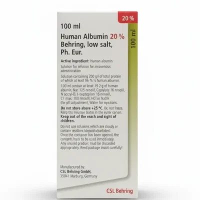 Human Albumin 20% 100ml. 1`s