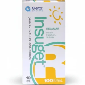 Insuget - R 100IU/ml Insulin. 1`s