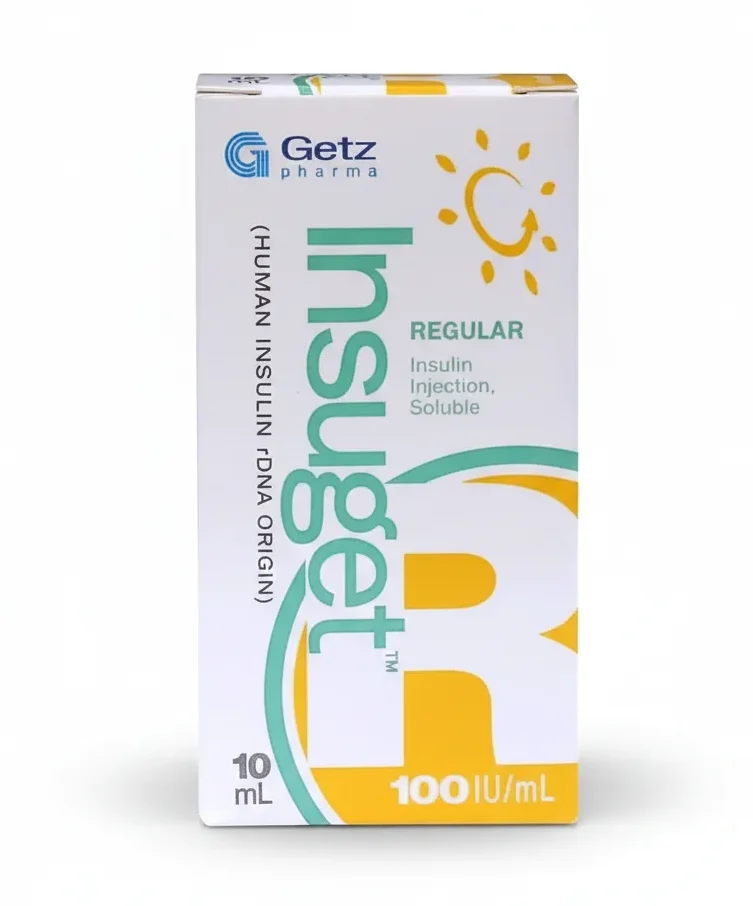 Insuget - R 100IU/ml Insulin. 1`s