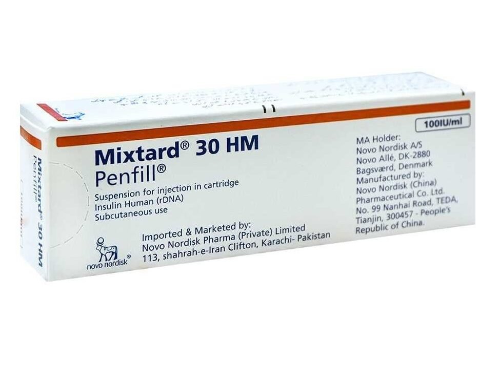 Mixtard 30 HM Penfil 100IU/ml. 1`s