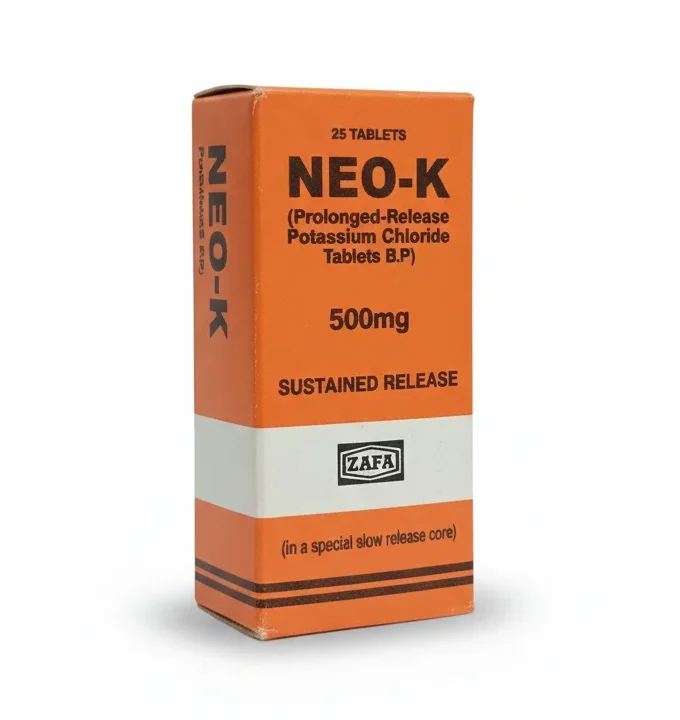 Neo-K 500mg Tabs 25`s
