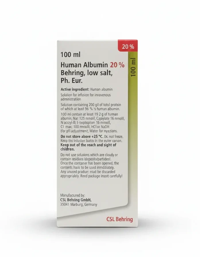 Human Albumin 20% 100ml. 1`s