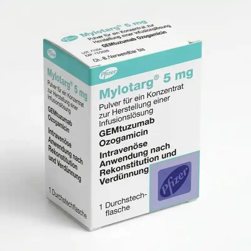 Mylotarg 5mg tablets box with German words